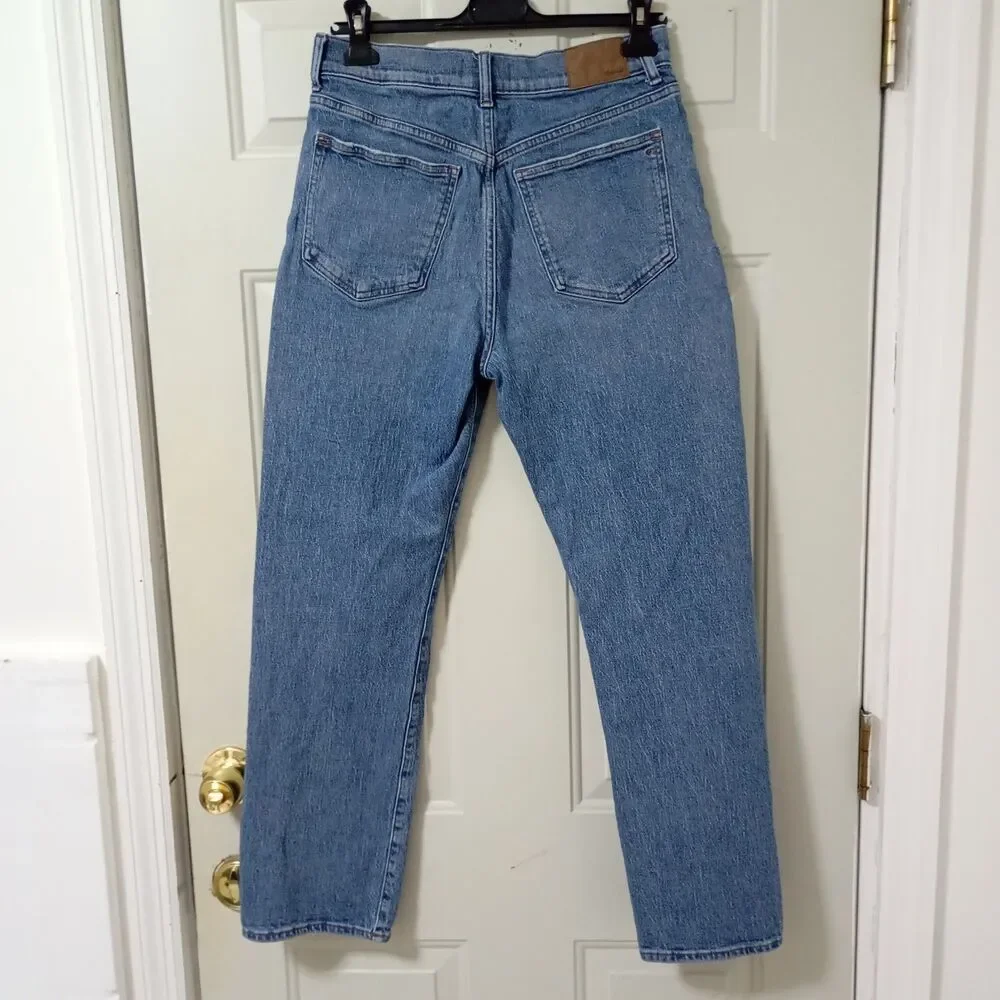 Madewell $128 The Tall '90s Straight Jean in Rondell Wash Size 27 Women's - Picture 10 of 14